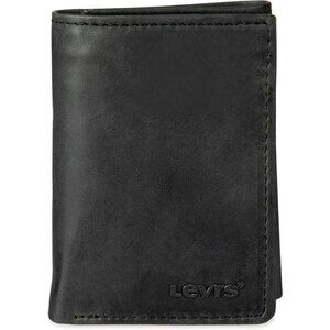 Men's Black Slim Wallet Style Includes Window Credit Card Holder Designed